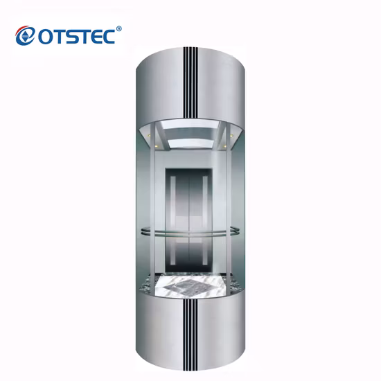 Fujixun Безредукторная жилая вилла Панорамный обзорный обзорный грузовой автомобиль Грузовой автомобильный грузовой домашний лифт Пассажирский лифт